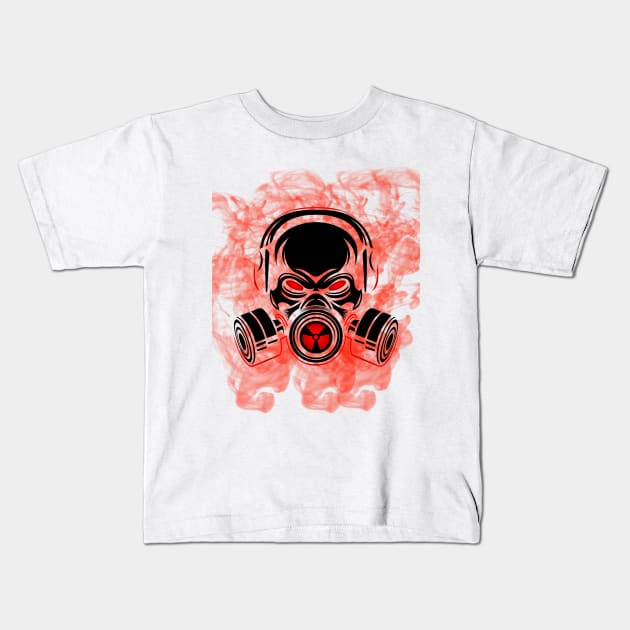 Nuclear Mask Kids T-Shirt by Daniel99K